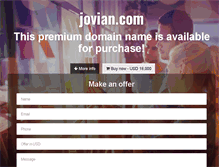 Tablet Screenshot of jovian.com